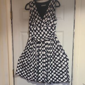 Polka Dot Sleeveless Dress